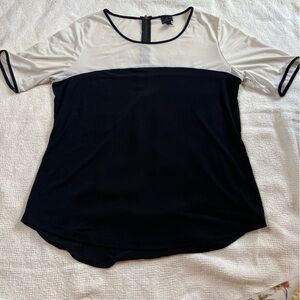 Elegant Black and White Women's Top